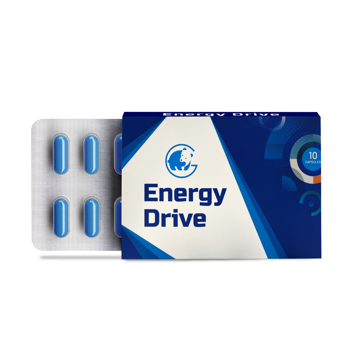 Energy Drive - Male Supplement for Endurance, Vitality, Energy (10 Count Per Pack)