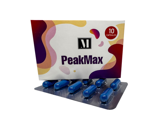 Peak Max - Male Supplement for Endurance, Vitality, Energy (10 Count Per Pack)