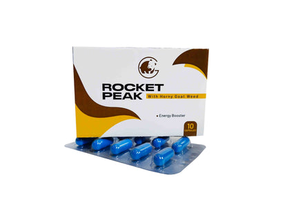 Rocket Peak - Male Supplement for Endurance, Vitality, Energy (10 Count Per Pack)