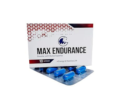 Max Endurance, Energizing Vitality, Strength and Stamina Supplement (10 Count Capsules)